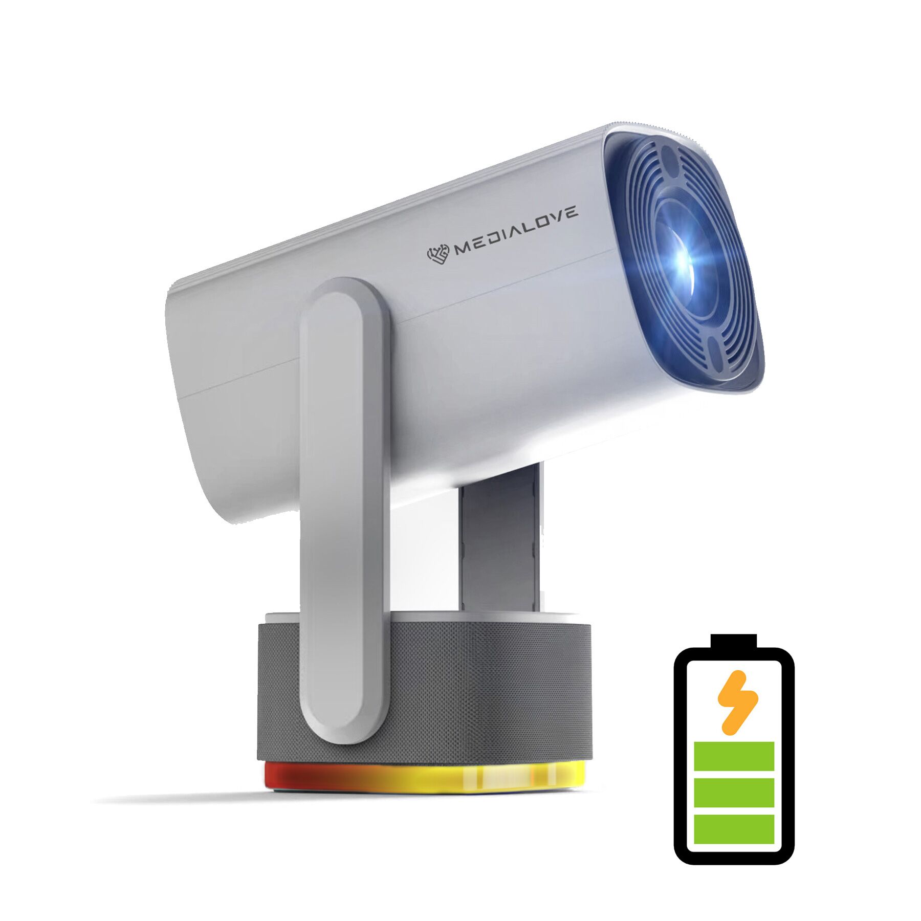 projektor android wbudowany akumulator Projektor Medialove K2 Hy300 Plus z wbudowaną baterią