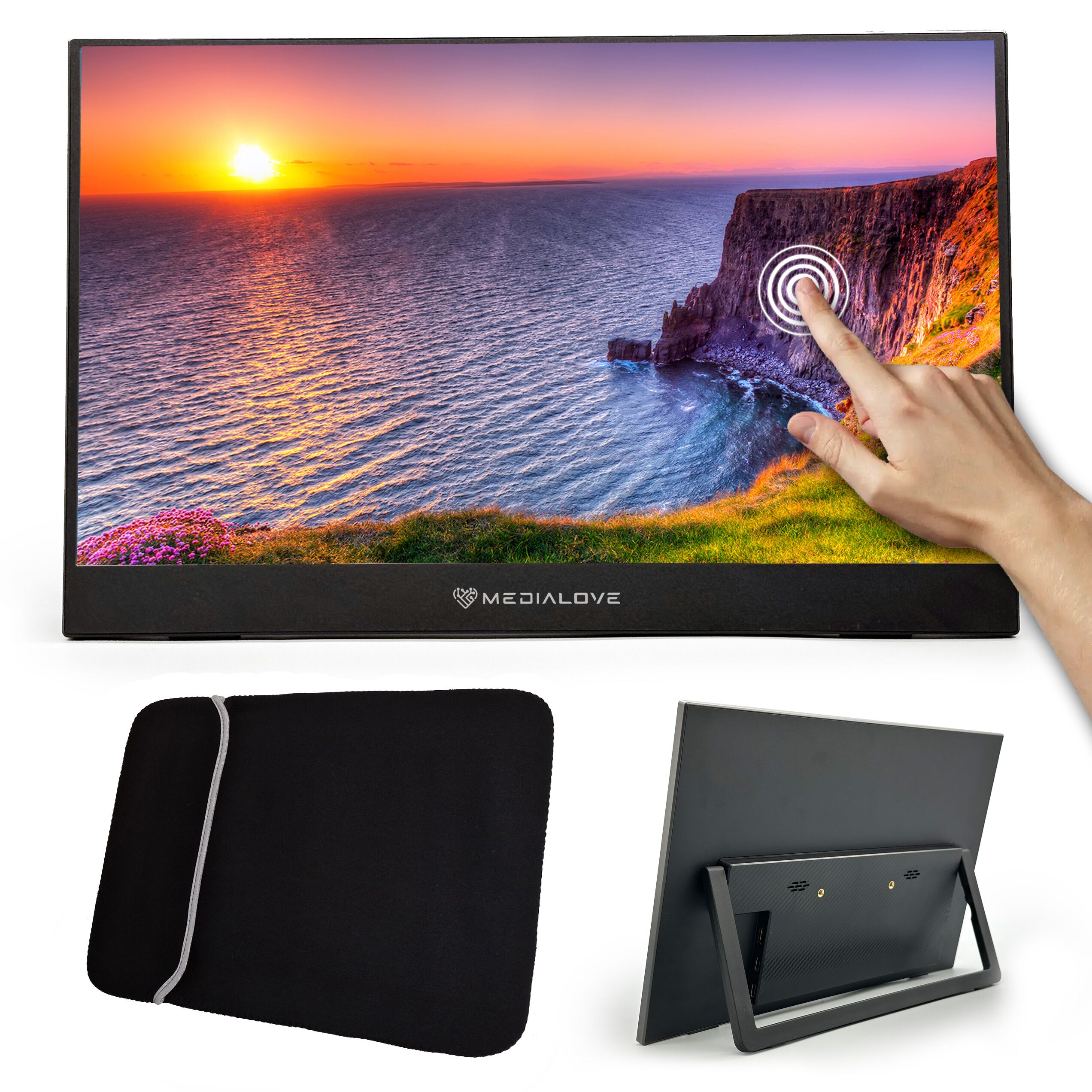 Monitor dotykowy 14 cali przenośny portable