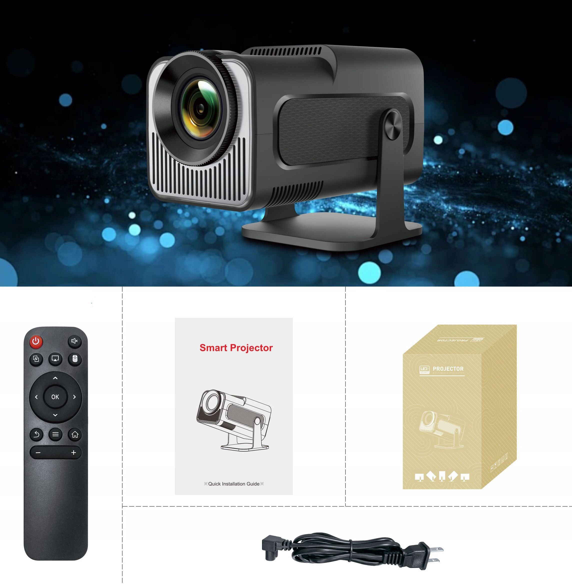 Projektor LED HY320 Mini Android 11 200